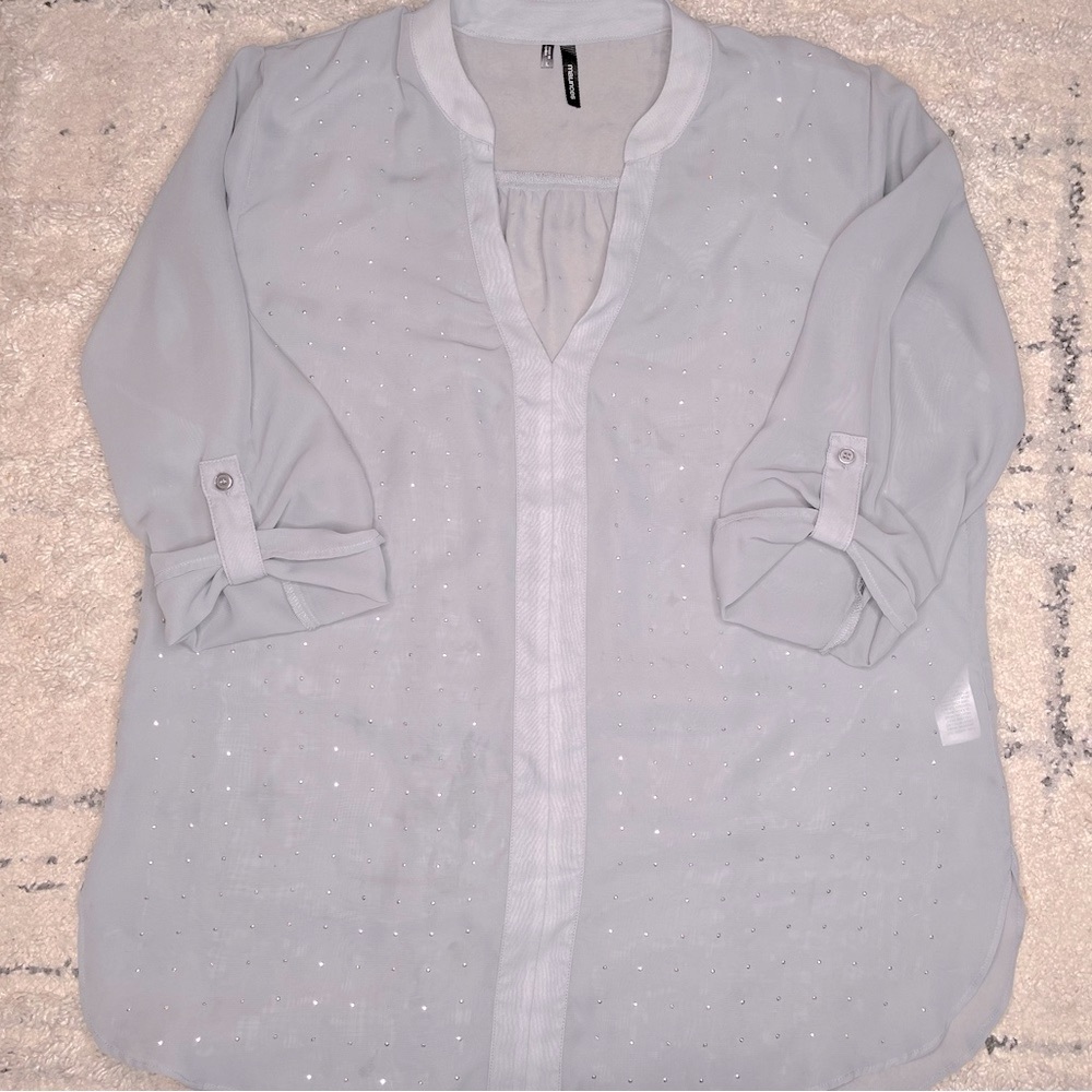 Maurice’s Tunic Sheer Blouse.